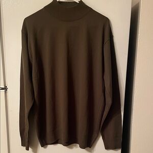 Dolce Roma Made in Turkey Men’s Medium‎ Wool Cotton Olive Sweater